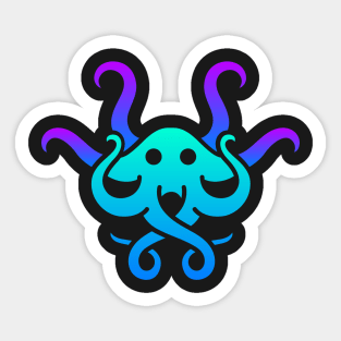 Trippy Psychedelic Octopus Sticker